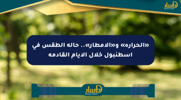 «الحرارة» و«الأمطار».. حالة الطقس في إسطنبول خلال الأيام القادمة